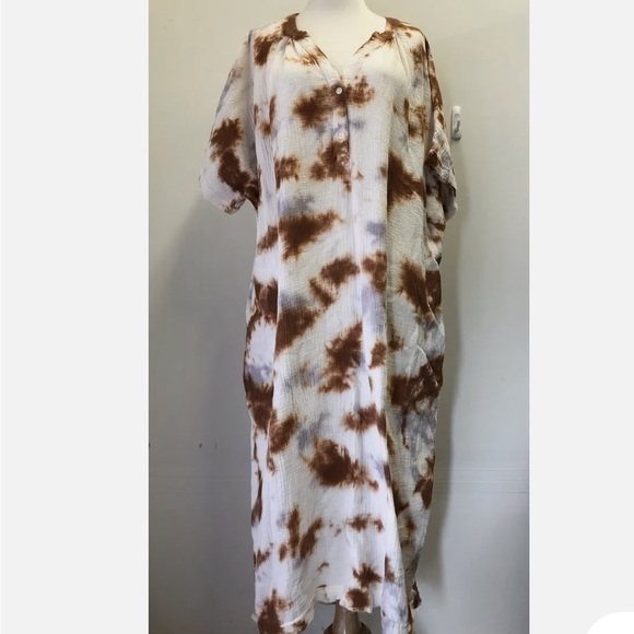 YFB Young Fabulous & Broke Baja Kaftan in Thistle Cosmic Wash M/L - Picture 1 of 8